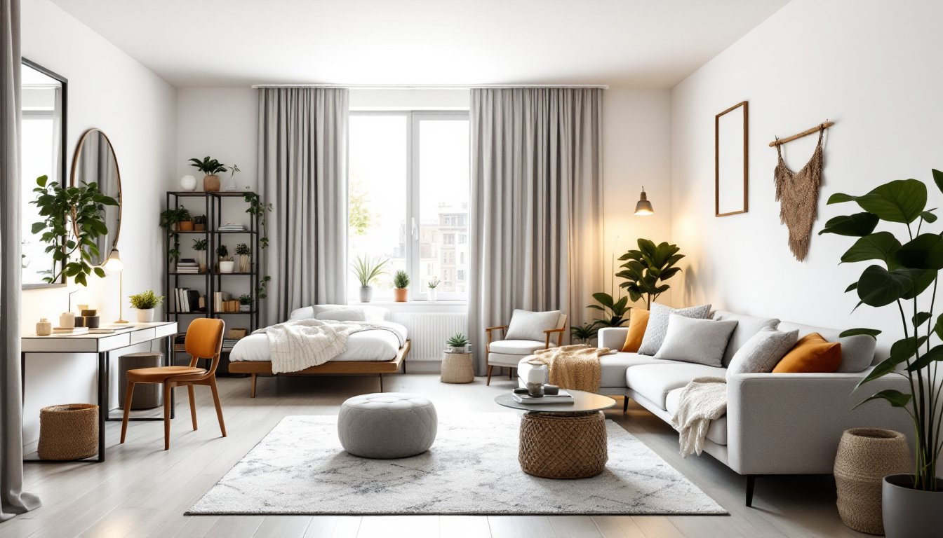 studio apartment decorate